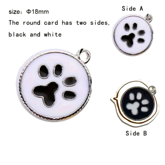 NEW! Dalmatian + Pawprint🐾 Keychain/Purse 👜🎒 Charm ~ Puppy 🎁 👩‍🚒👨‍🚒🚒 - Picture 6 of 13